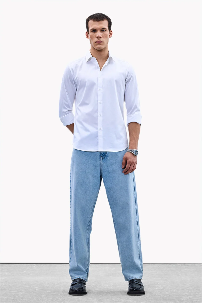 سنيتش Washed Core Lab Baggy Jeans